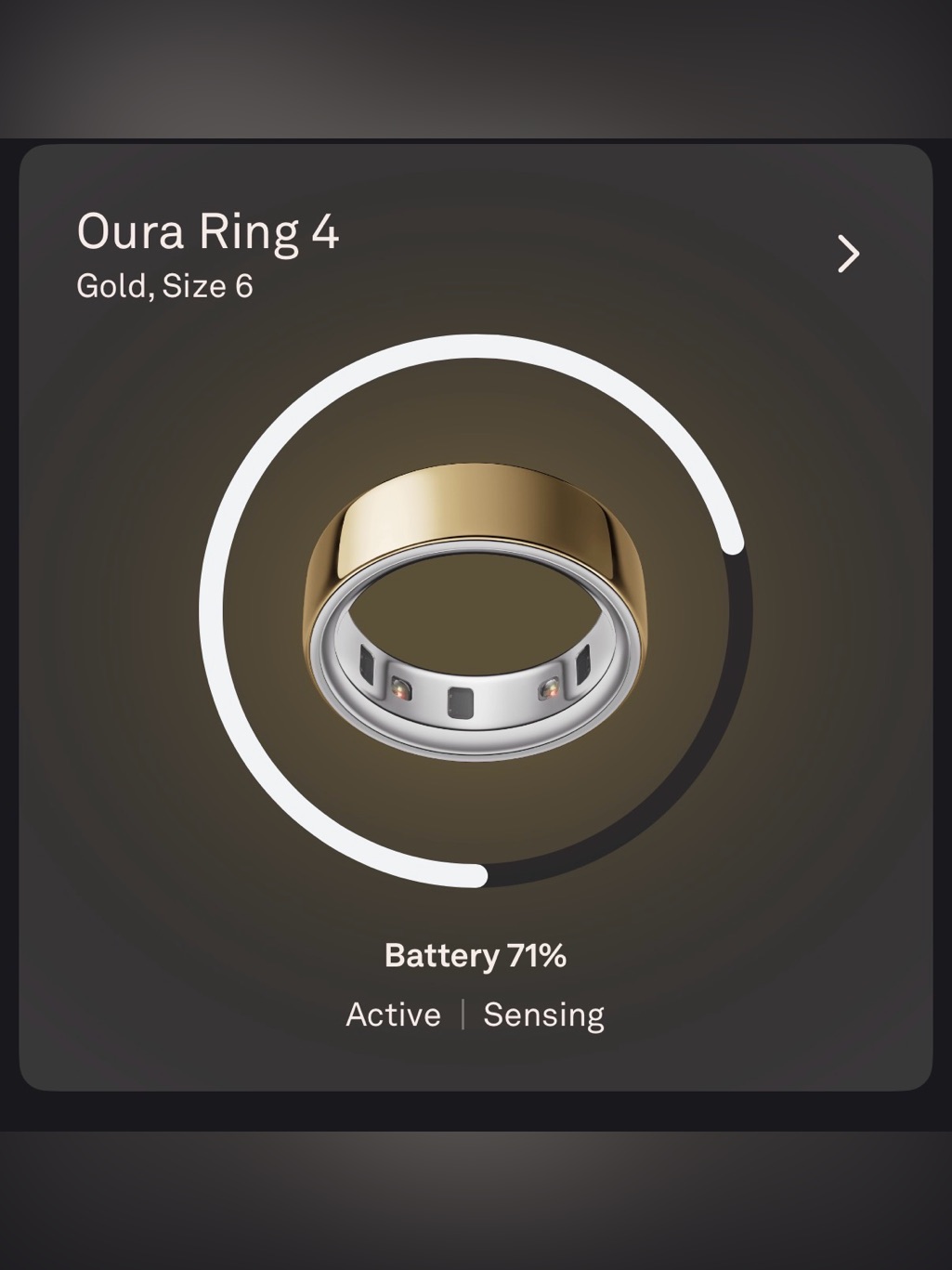 Oura Ring 4 Gold Oura Ring 4 Gold